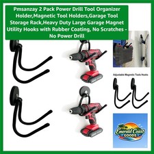 2 Pack Power Drill Tool Organizer Holder,Magnetic Tool Holders,Garage Tool St...