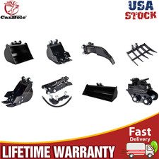 For Mini Excavator Attachments New：Hydraulic Thumb Clip,Bucket,Rake,Ripper,Hitch