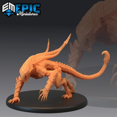 Alien Beast Miniatur 28-32mm Sci-Fi Monster Tabletop Wargame