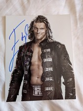 Edge (Copland) Signed WWE and Atom Smasher 8x10 Photo | Showmaster Certified COA