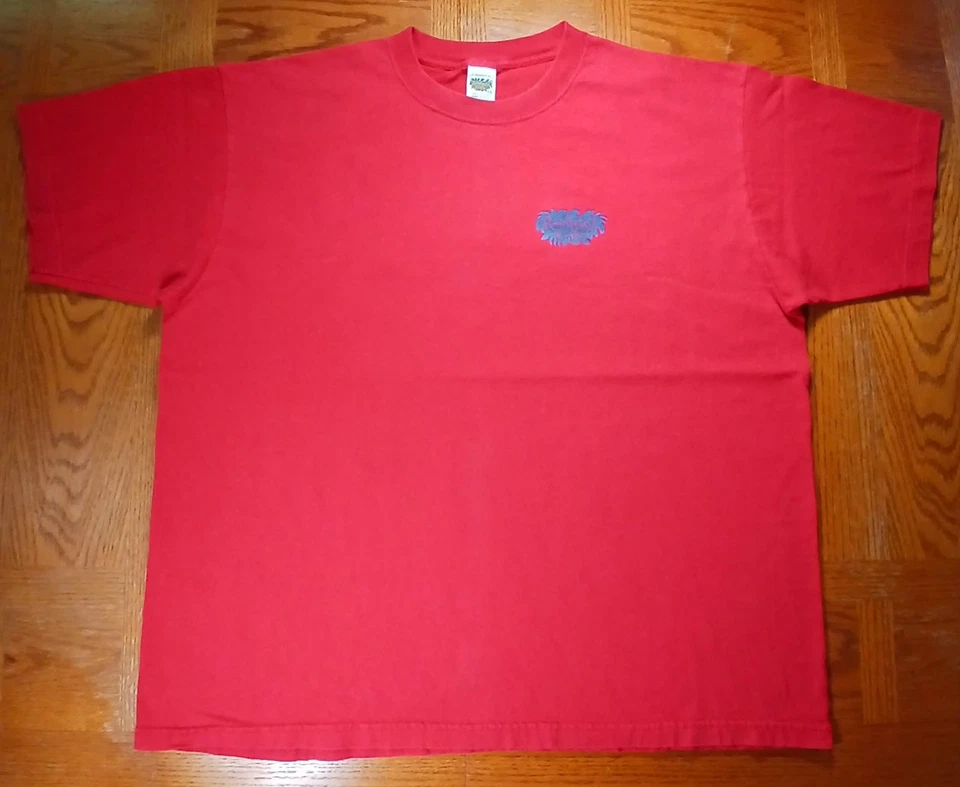 Camiseta De Colección Rainforest Café 2XL Para Hombres Roja Orlando Florida Hecha en EE. UU. Cuello Redondo  Foto 3 de 4