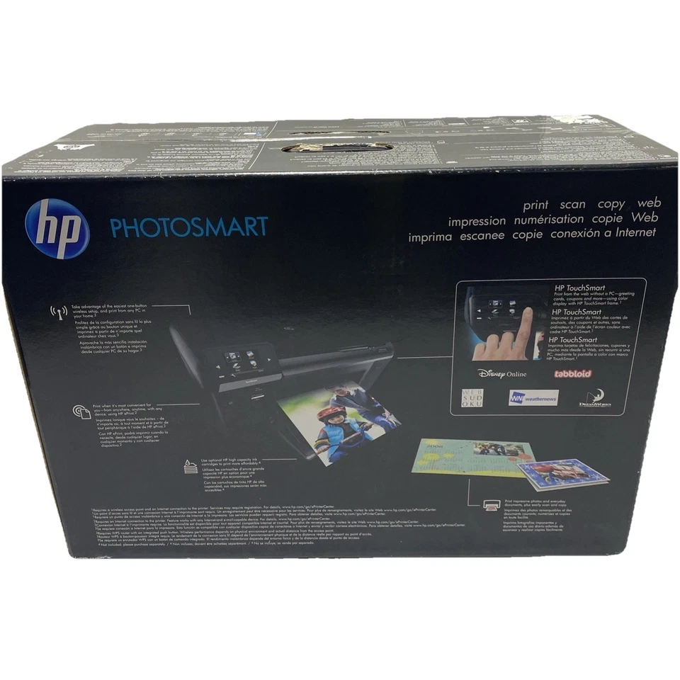 HP Photosmart Printer Scanner Copier Wireless Touchsmart Eprint Inkjet D110a New - Image 2 of 4