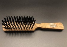 Vtg 80s Goody 6 inch Faux Wood Handle Grain Hair Brush Nylon Bristles USA Made