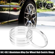 4pcs 64.1 to 60.1 mm Aluminium Alloy Car Hub Centric Rings Wheel Bore Spacer 