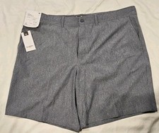 Nwt Goodfellow Waist 42 Hybrid Swim Shorts 9" Inseam Stretch Above Knee Gray UU