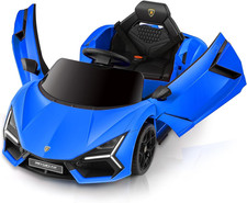 Lamborghini Ride on Car with Scissor Door, Electric Vehicle for Kids with Remote