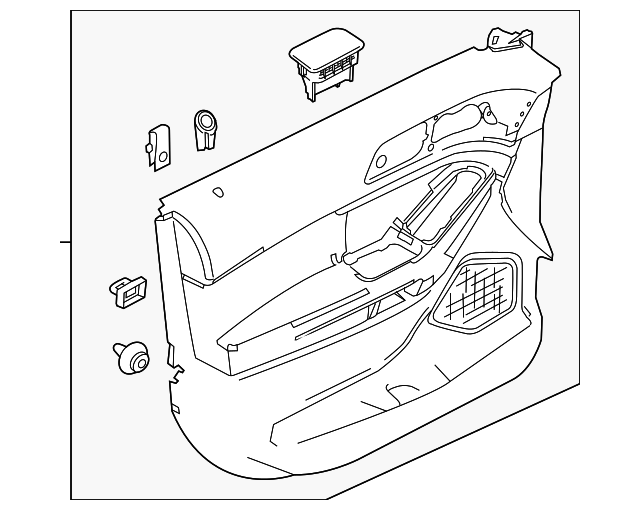 Genuine Ford Door Trim Panel EB5Z-7823943-AB | eBay