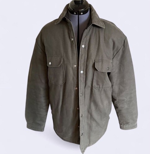 Dickies Jacket Men S Duck Canvas Quilt Lined Heavy Work Coat Sz S