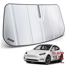 Windshield Sun Shade Compatible with Foldable Car Front Model Y 2020-2026