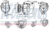Nissens Kompressor Klimaanlage Klimakompressor FüR Mazda CX-3 2.0