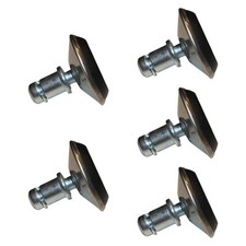 5Pcs Furniture Leveling Feet Metal Adjuster Pad for Wood Legs Cabinets Table