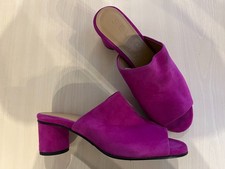 Pink MULE Selected Femme SLFMERLE Wildleder „Clover“ – Blockabsatz – Gr.  36-38