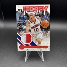 2020-21 Panini Donruss Basketball Jersey Series Mike Bibby GU 3-Color Patch /10