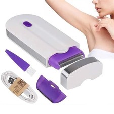 2-in-1 Epilator Women Painless Touch Facial Body Hair Removal Depilator Shaver
