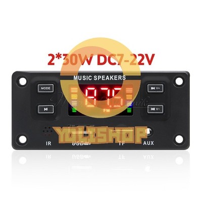 Car FM Radio Module Bluetooth Speaker MP3 Decoder Board USB TF FM Music Player