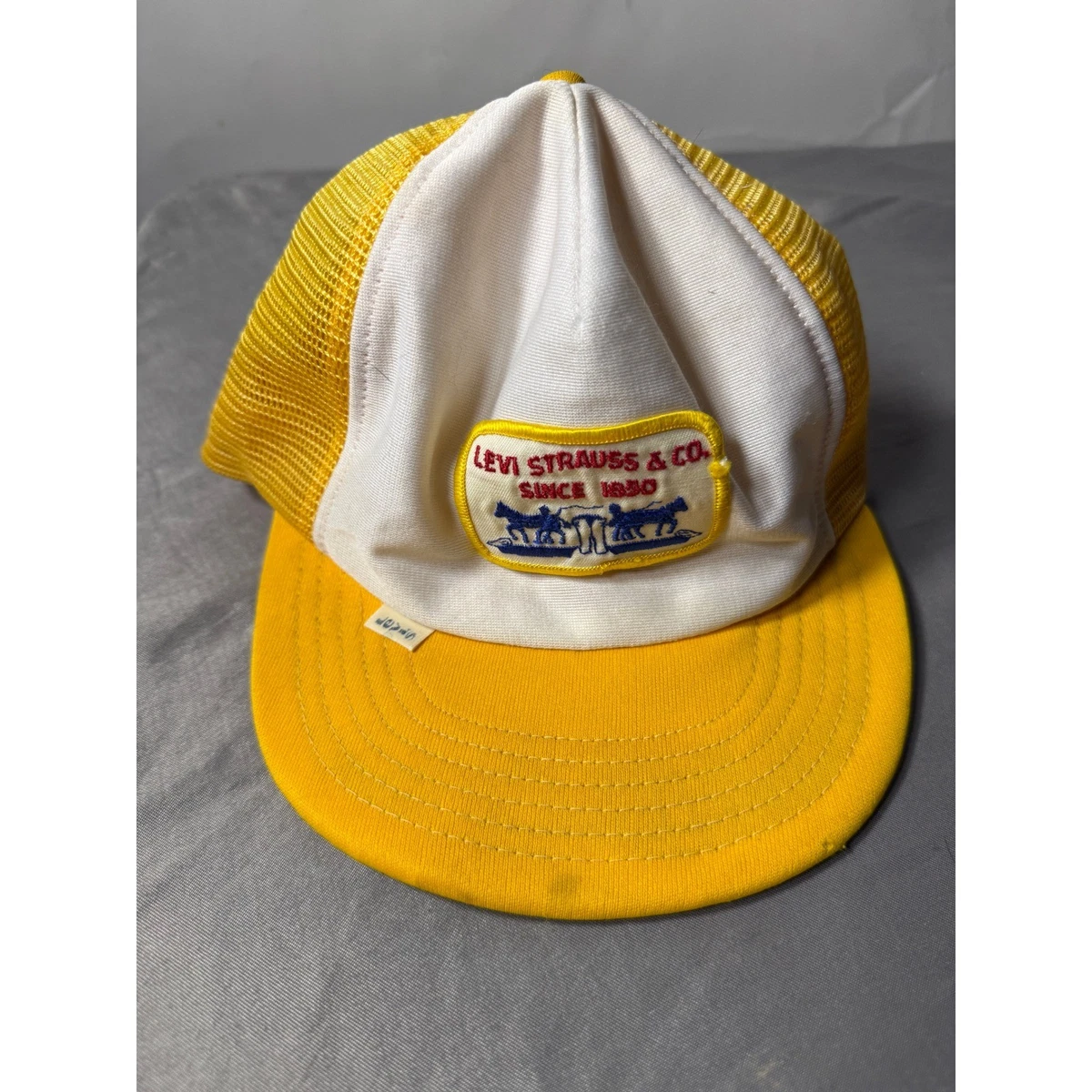 Casquette Camionneur Vintage AD-VISOR - Jaune Fluo/blanc, OSFA - Années 80/90