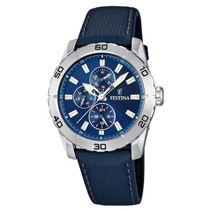 Reloj Festina Hombre Multifunción F16607/2 Azul Caja Acero 44 mm