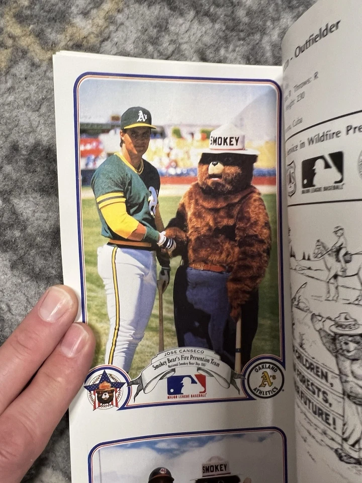 Lot of 16: 1987 MLB AL Smokey the Bear Day Cards Uncut Sheet of 16 Kirby Puckett - Image 4 of 4