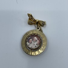 Vintage NASA Apolllo 11 Spinning Charm Moon Landing Armstrong Aldrin WH5