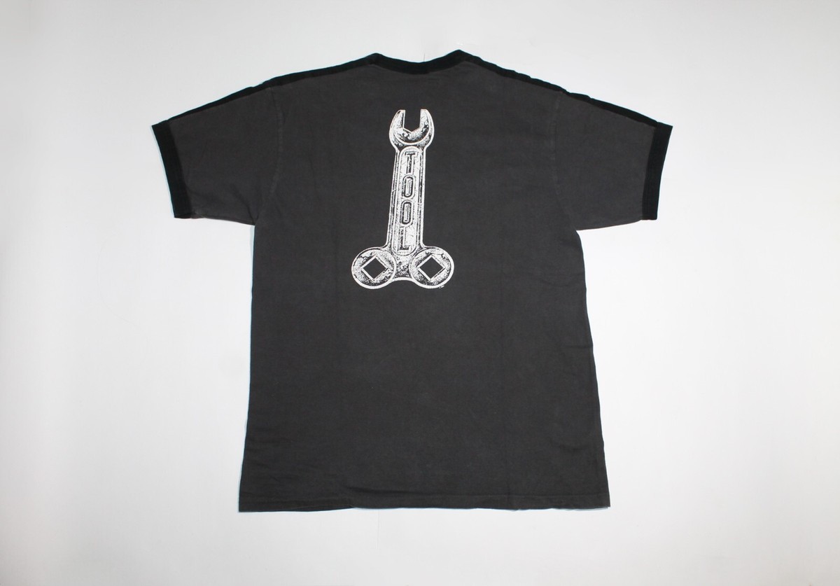 90s Vintage 1991 Tool Ringer Shirt 72826 Shirt Progressive Metal