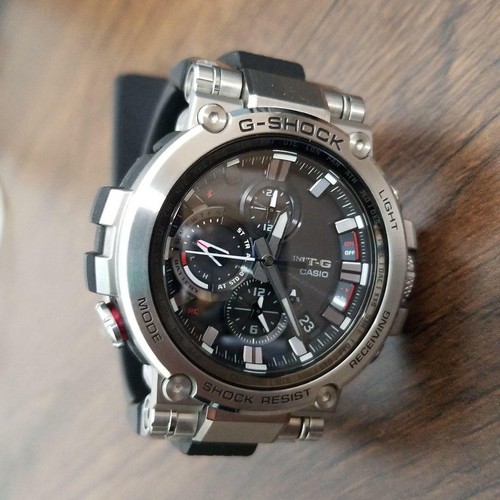 Casio G Shock Mt G Radio Solar Mtg B1000 1ajf Men S Black Ss Watch W Box Ebay