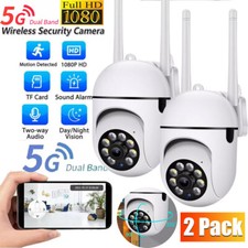 2 Pack Wireless 5G WiFi Security Camera System Smart Outdoor Night Vision 1080P
