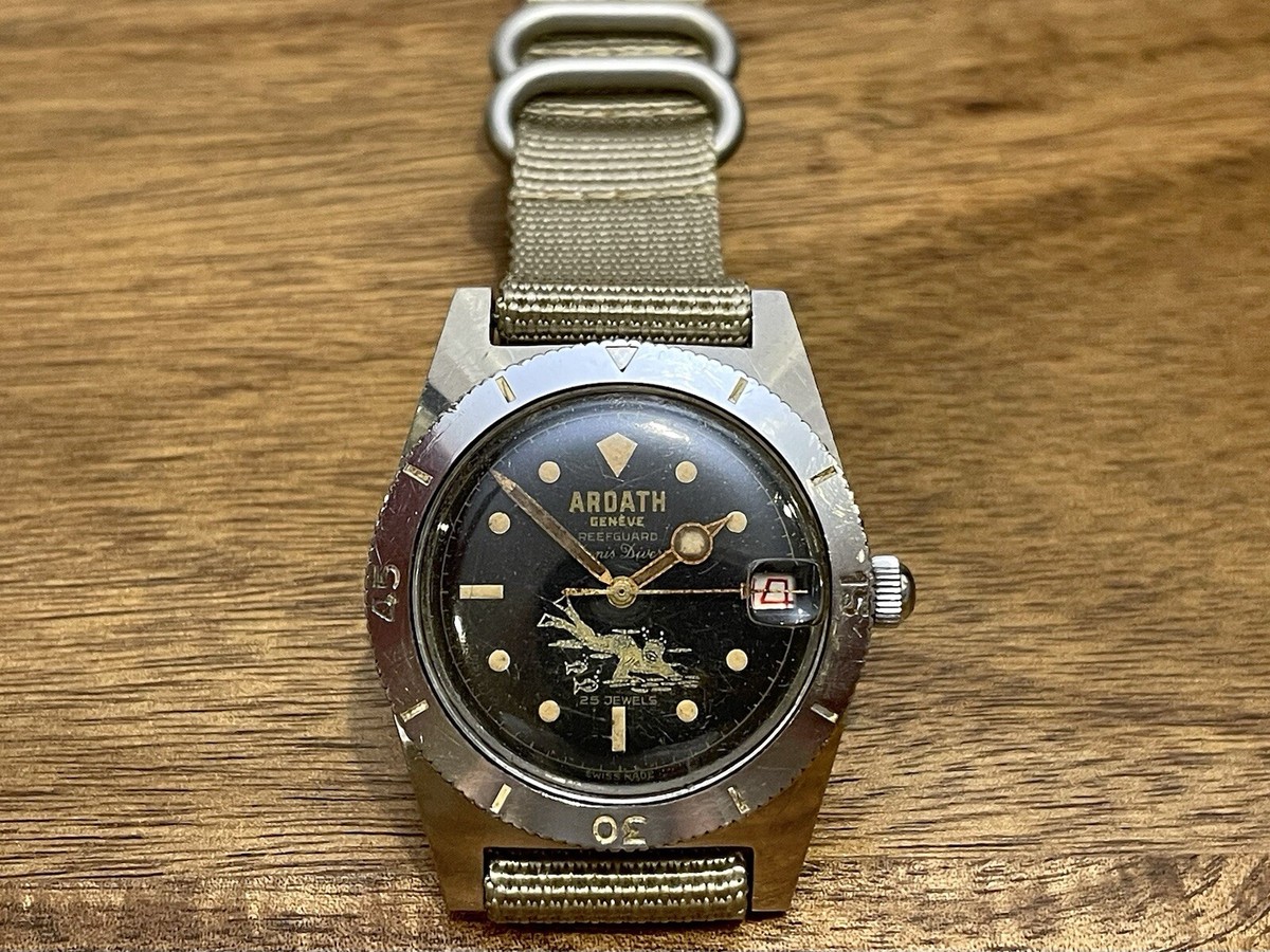 Ardath Reefguard Denis Automatic Felsa 4007 Diver Submarine