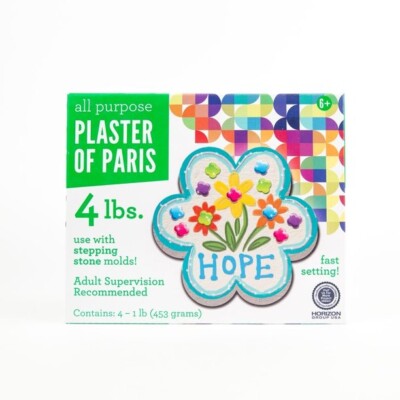 All Purpose Plaster Of Paris HOPE! Ages 6+, 4lbs Sealed Bags In Box, Adult Super