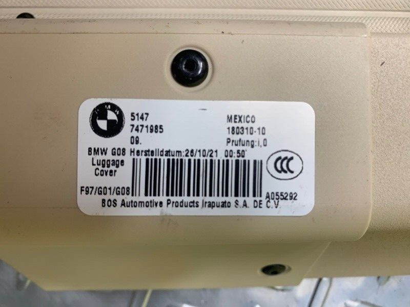 Genuine OEM 2017-2020 BMW X3 Tan Beige Cargo Tonneau Cover 