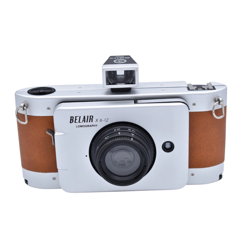 Lomography Belair X 6-12 Jetsetter Medium Format Camera, Silver/Brown - Image 2 of 4
