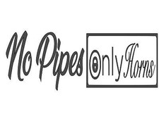 No Pipes Only Horns Truck Side Window Sticker 16 X 5.5
