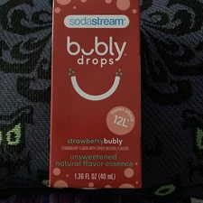 Sodastream Bubly 1.36 Oz. Strawberry 🍓 Drops Flavoring -*Stocking-Stuffers!