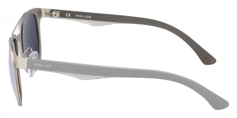 Gafas de sol unisex Police SPL356 581P plateadas aviador espejo plateado no polarizadas Foto 3 de 4