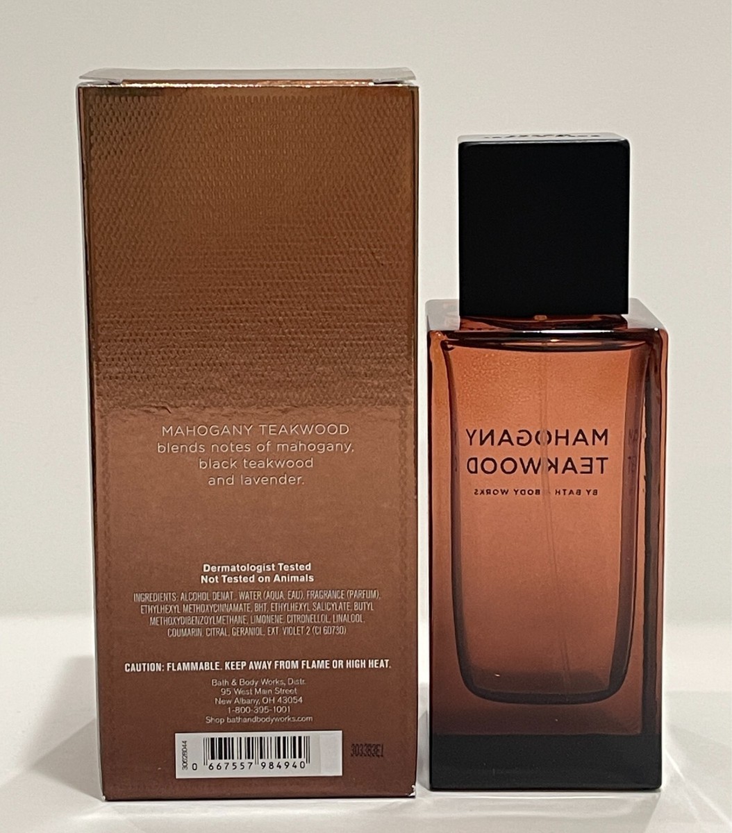 Bath & Body Works Mahogany Teakwood Cologne For Men 3.4 fl oz