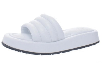 P448 Slides Size US 7 New With Box Womens White Color Summer Sandals