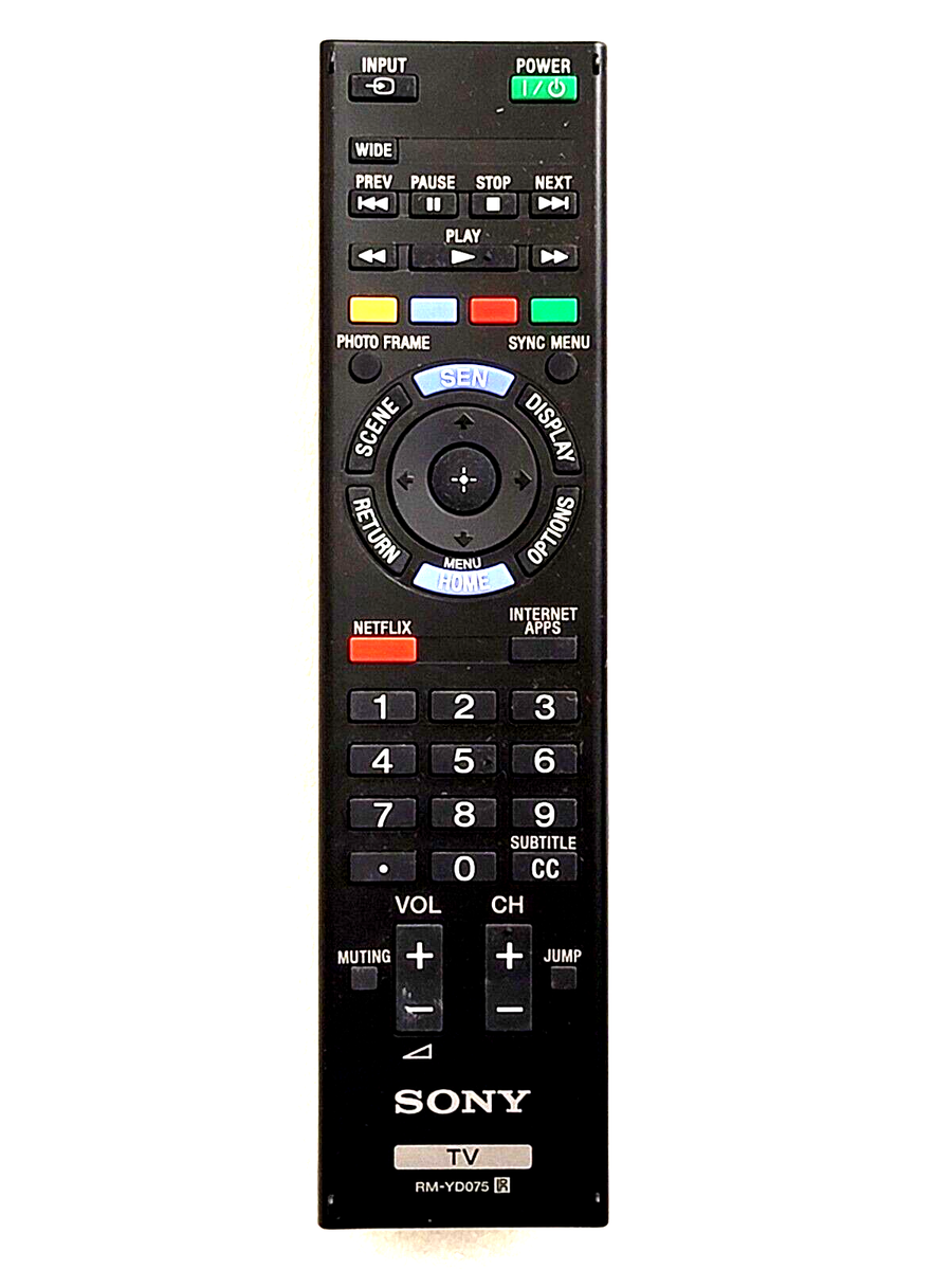 SONY RM-YD075 Remote Control KDL-60EX645, KDL-55EX640, KDL-50EX645