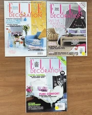 3 ELLE Decor Magazine UK 2004 LOT ISSUES 139 141 143 Back Issues Interior Design