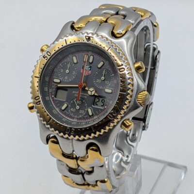 TAG HEUER S / el Senna model CG1122-0 Chronograph gray Dial Quartz 