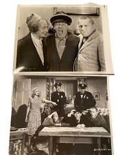 THREE (3) STOOGES BLACK & WHITE 8 X 10  IN GREAT CONDITION CURLY LARRY & MOE (2)