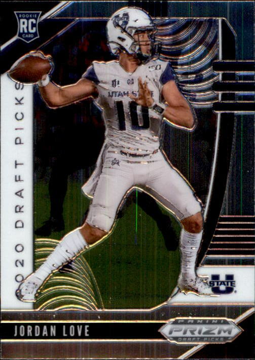 Jordan Love 2020 Panini Prizm Draft Rookie Card #148