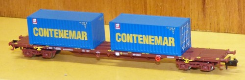Arnold HN6461 RENFE Container flach, 2 x "Contenemar" 20' Container - Bild 4 von 4