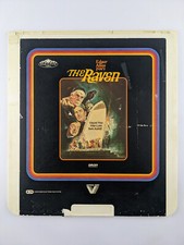The Raven Movie CED Videodisc Vincent Price Boris Karloff Peter Lorte Artwork