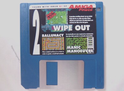 58813 Disk 61 Amiga Power - Wipe Out / Ballunacy / Manic Manoeuvre - Commodore A