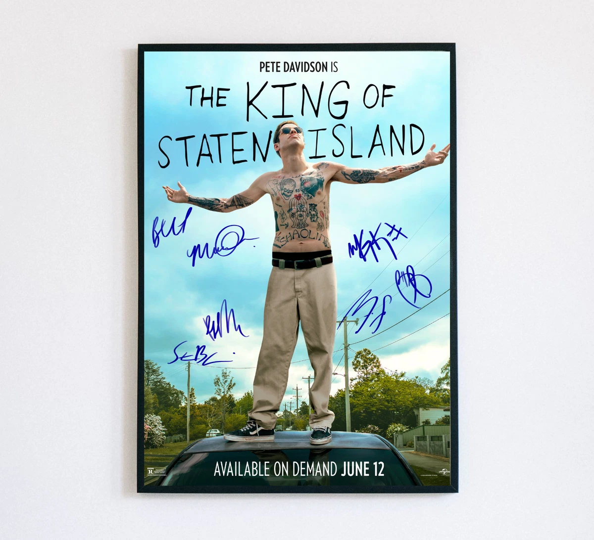 THE KING OF STATEN ISLAND MOVIE FULL CAST SIGNED POSTER AUTOGRAPH