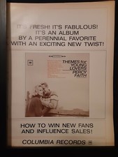 Percy Faith Themes For Young Lovers Rare Original Promo Poster Ad Framed!