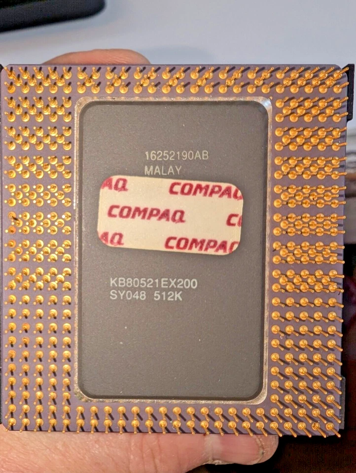 Vintage Collectible Compaq Intel Pentium Pro KB80521EX200 SY048 512K Processor - Image 2 of 4