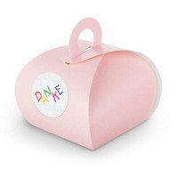 Itenga Set Kids M28 24X Geschenkbox Karton Mit Griff Rosa Und Stickerbogen