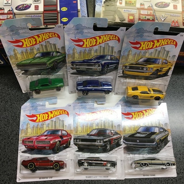 Complete set of 6 Hot Wheels Detroit Muscle cars eBay
