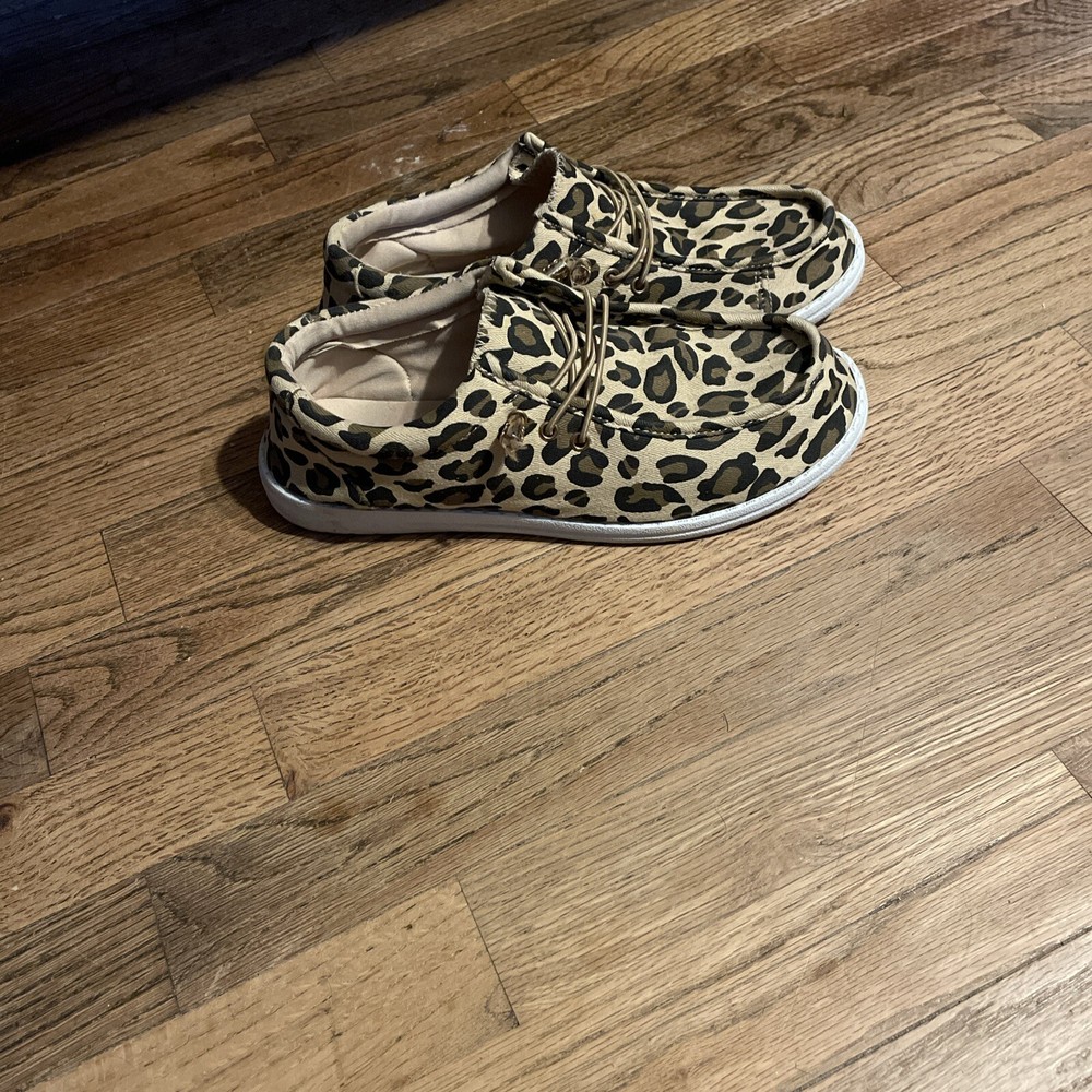 womens leopard print shoes size 10