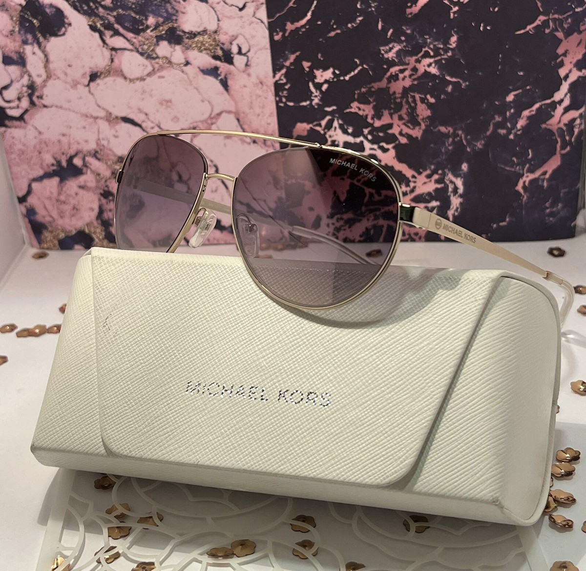 Michael Kors Aventura MK1071 10146G Sunglasses Women display picture 3